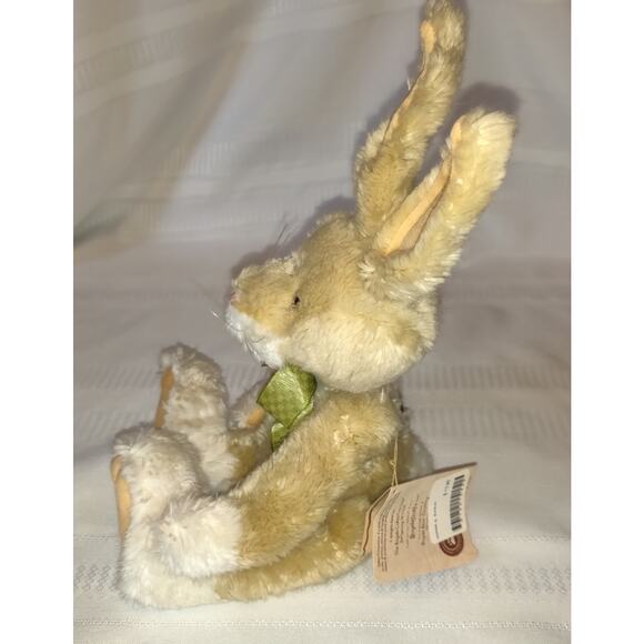 Boyds Bear Bunny Plush Stuffed Animal Hopper Q Buns Fully Jointed Has tags 12" - Picture 5 of 12